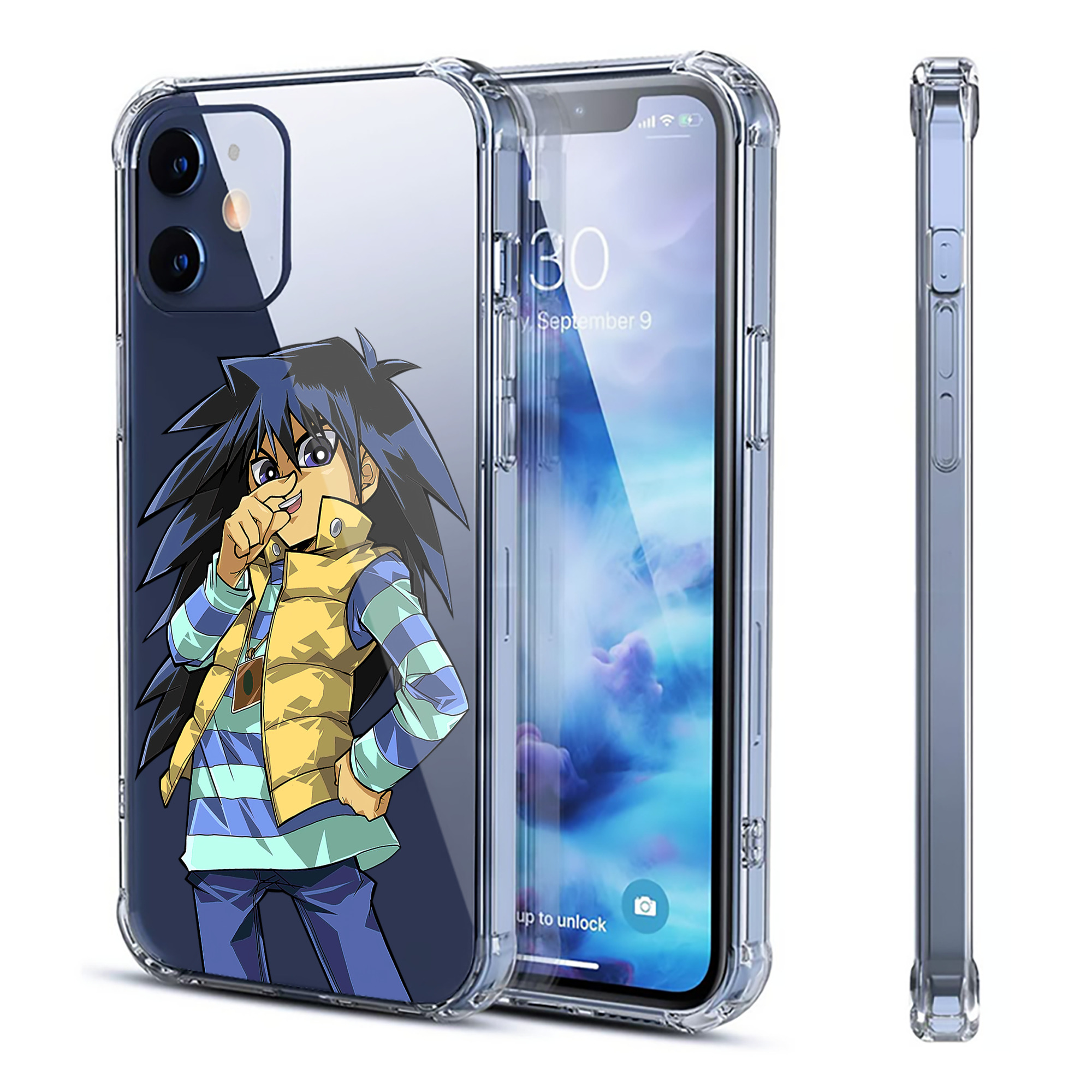 （画像用） 遊☆戯☆王 Yu-Gi-Oh! 【iPhone 12シリーズ対応】透明スマホケース（クリアソフトケース）